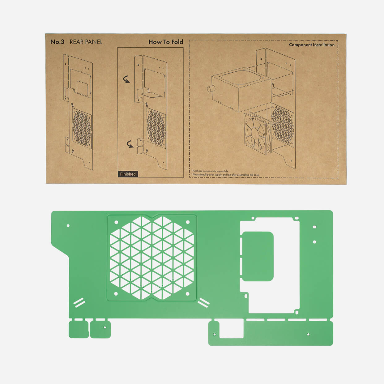 Rear Panel for POC Green