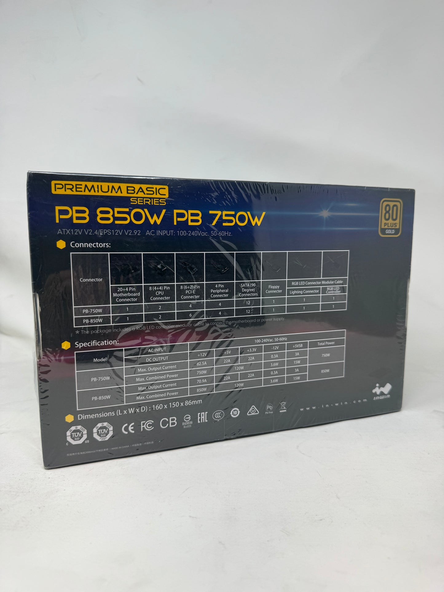 PB 750W PSU  (80+Gold ATX12V V2.4)