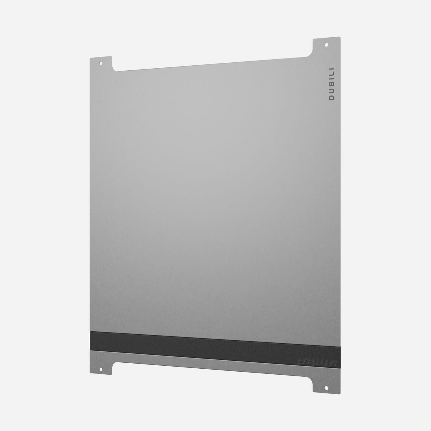 Dubili Metal Side Panel - Leather Strip Design