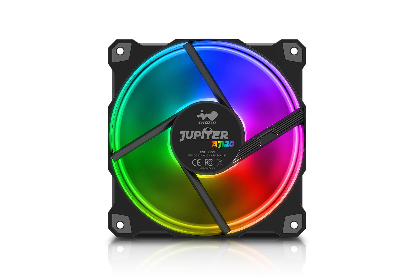 Jupiter Addressable RGB Fan AJ120 Single Pack (120mm)