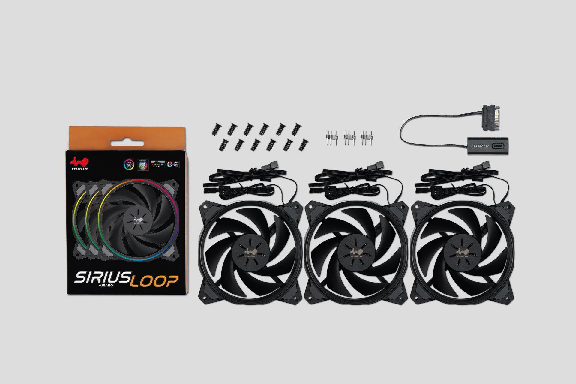 Sirius Loop ARGB ASL120 Fan Triple Pack (120mm) – InWinStore